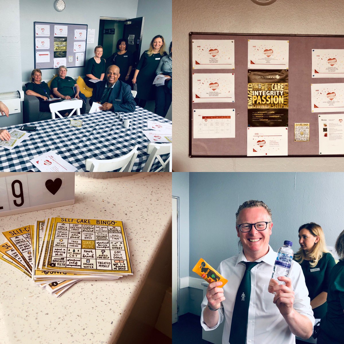 Hol_Inn_Preston's tweet photo. Today along with all IHG hotels worldwide we kicked off #ihgcelebrateservice week where we thank all our team for showing #truehospitality ❤️ A hamper full of healthy snacks & Self Care Bingo that the team will complete all week #ihg #IHGCelebrateServiceWeek #TrueHospitality https://t.co/MUyTxihfI6