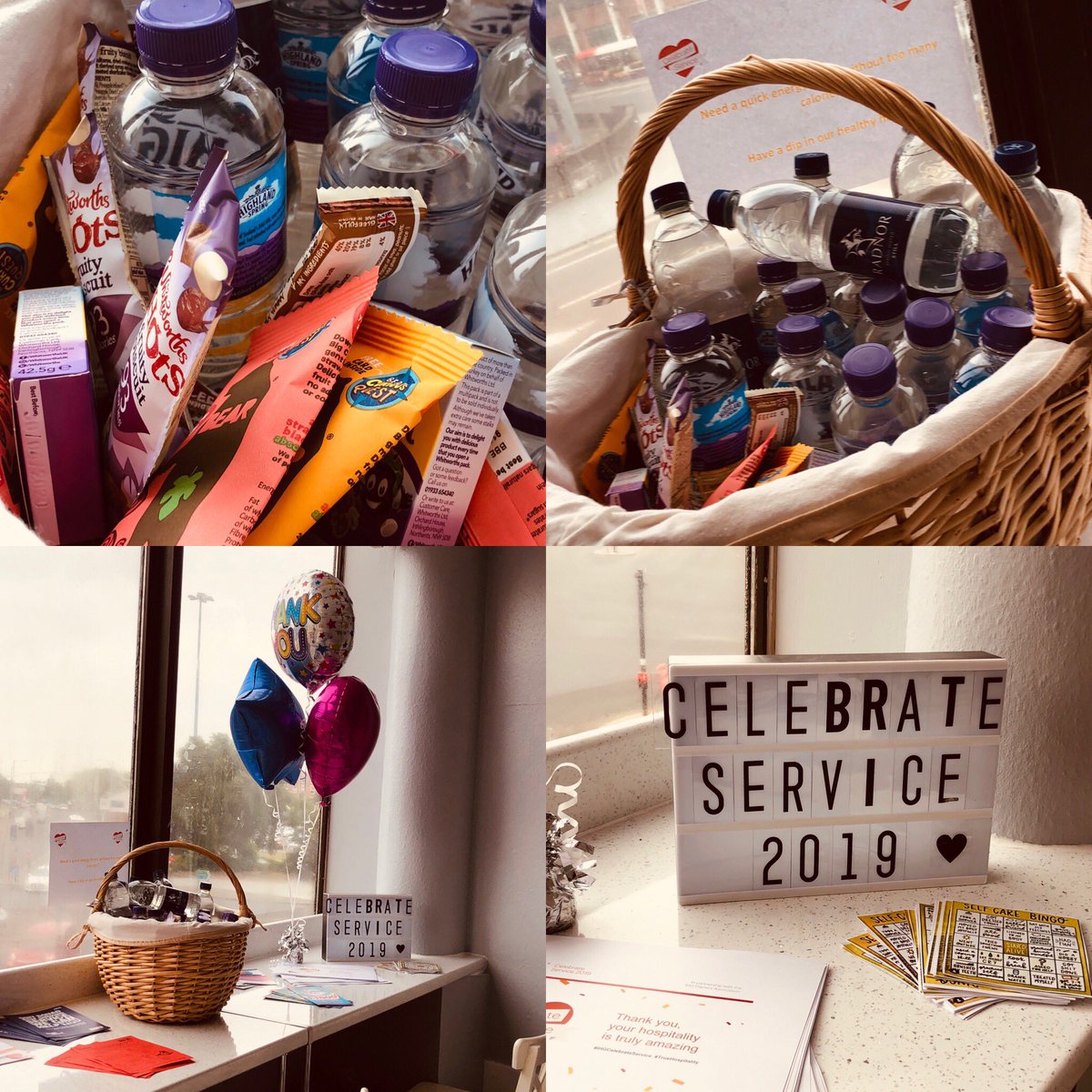 Hol_Inn_Preston's tweet photo. Today along with all IHG hotels worldwide we kicked off #ihgcelebrateservice week where we thank all our team for showing #truehospitality ❤️ A hamper full of healthy snacks & Self Care Bingo that the team will complete all week #ihg #IHGCelebrateServiceWeek #TrueHospitality https://t.co/MUyTxihfI6