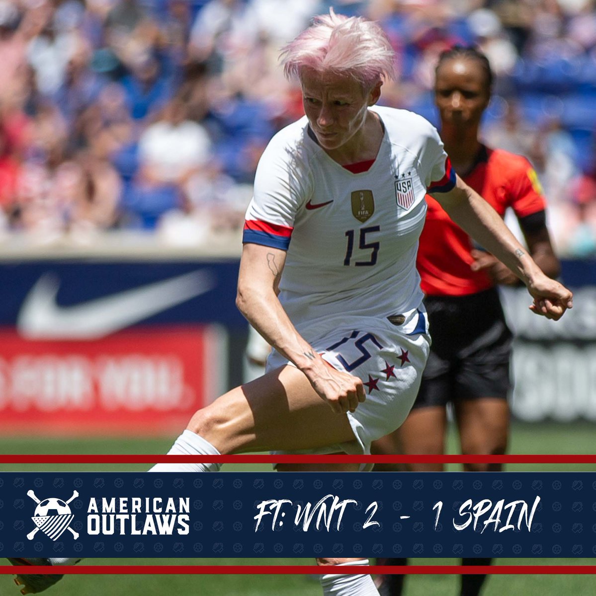 AmericanOutlaws's tweet photo. FT: 2-1

Pinoe great-io from the spot. 

#TourDeFour https://t.co/y9XELLK3kJ