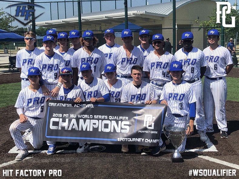 PG_Tourney's tweet photo. Congrats to the 16U World Series Qualifier Champions @HitFactoryTampa 🎉Runner-Up: @OstingerAcademy 
MVP: Mason Jantomaso
MV-Pitcher: Austin Grause
#WSQualifier #PerfectGame https://t.co/yjhlTzlzWb
