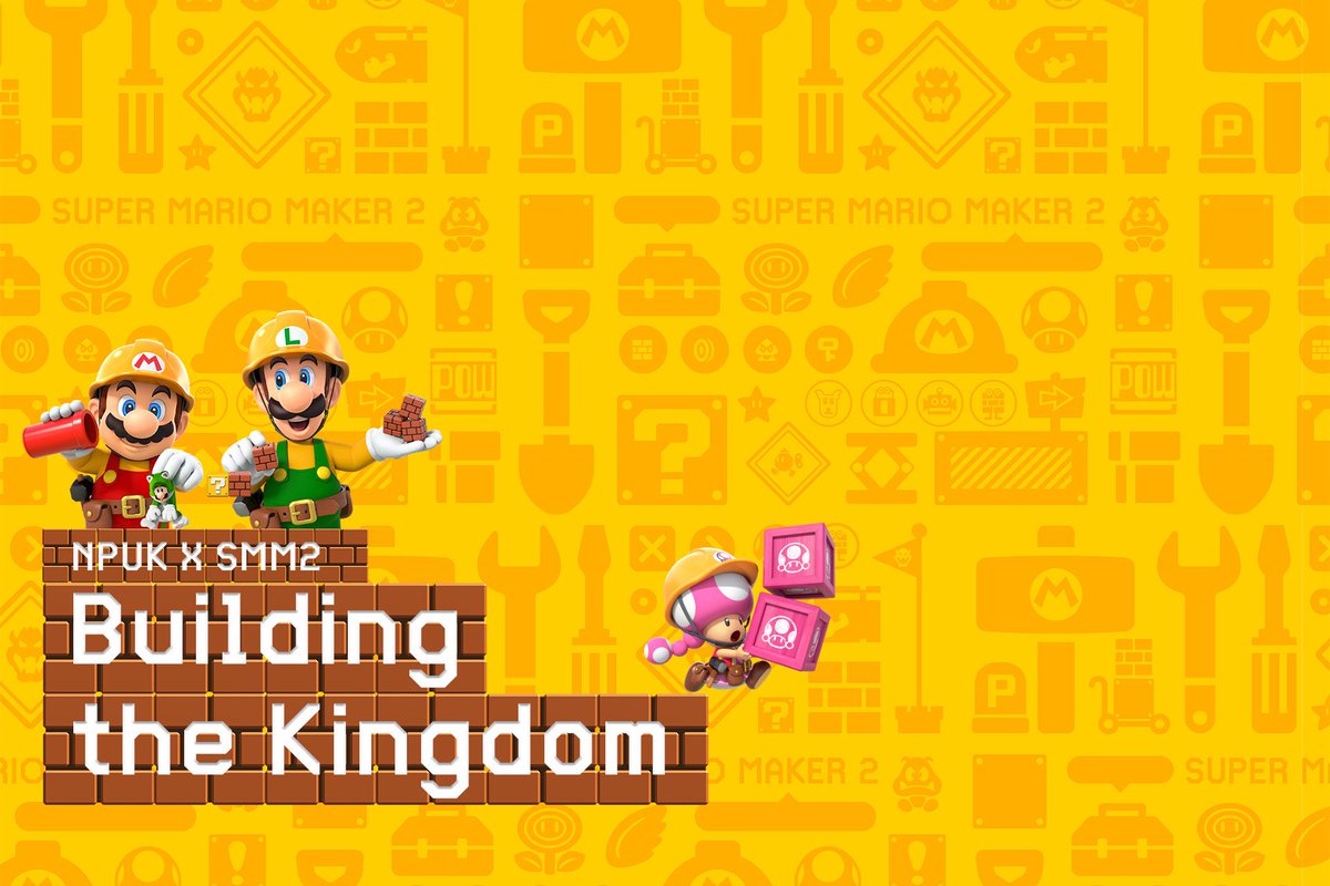 NintendoPlayUK's tweet photo. We are super excited for the launch of #SuperMarioMaker2 because we get build the #Mario levels of our dream (or nightmares)! Think you're a games designer in the making? Show ‘em how it’s done!
  #Nintendo Players UK presents...Building the Kingdom!

📰- https://t.co/zwi3jb5ckn https://t.co/GYDOlHJXj1