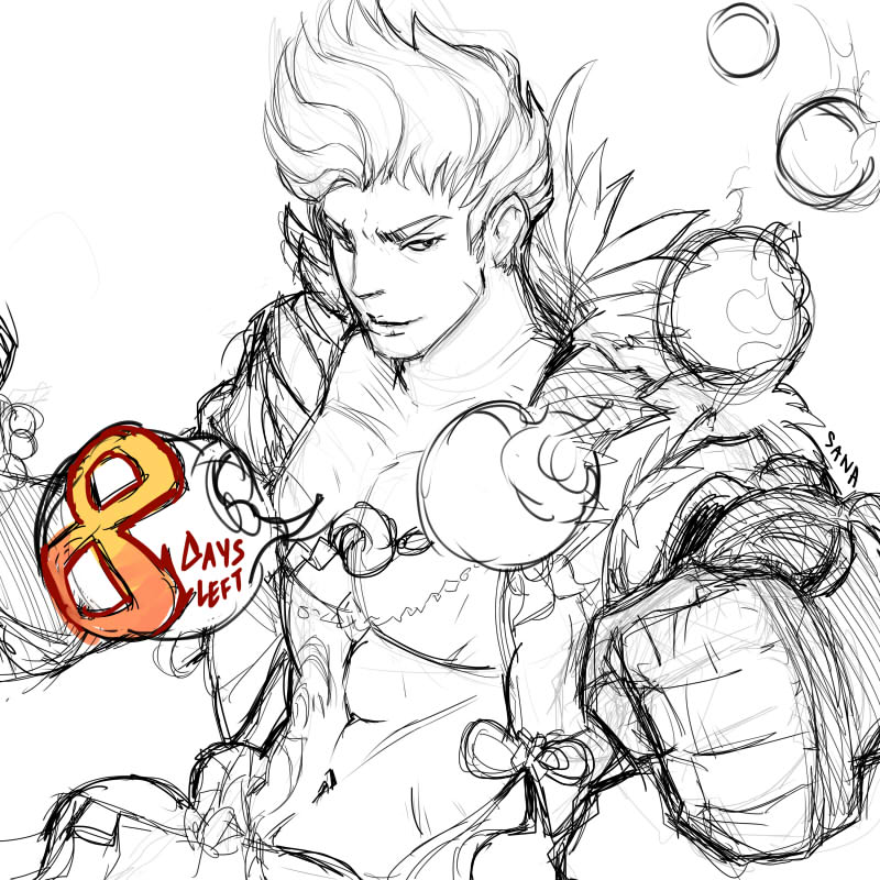 saltska's tweet photo. 8 DAYS LEFT (sort of ww) I'm sorry i.. didn't manage to finish it due to sudden workload ; w;  Thank you @raehira_FFXIV for hosting the #FFXIVshbCountdown! I had to draw a last goodbye to stormblood monk abs #FFXIV #FF14 https://t.co/La0af7prFK