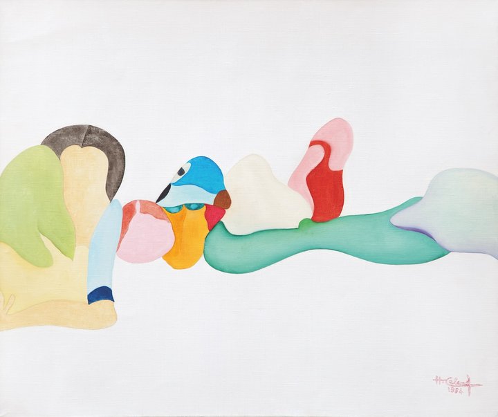 Tate's tweet photo. ‘l love every minute of life... I squeeze it like an orange and eat the peel, because I don’t want to miss a thing’ 🍊🍊🍊

Introducing #HuguetteCaland, whose eye-popping paintings are being shown for the first time in the UK @Tate_StIves. https://t.co/GPgnEl5qD9 https://t.co/AncfoXM2Hu
