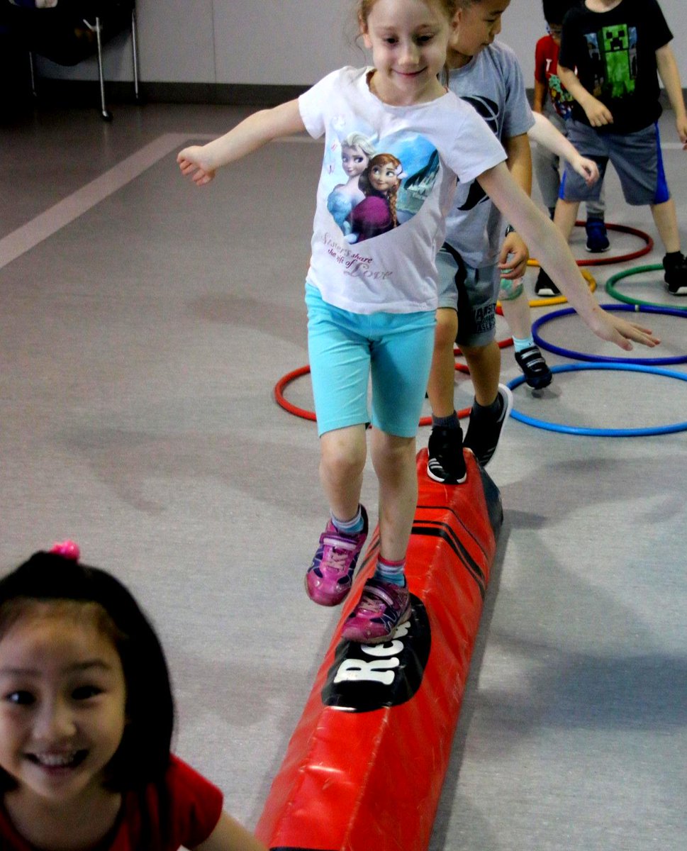 Developing our #PhysicalLiteracy skills and spending time with friends in #Sportball class!