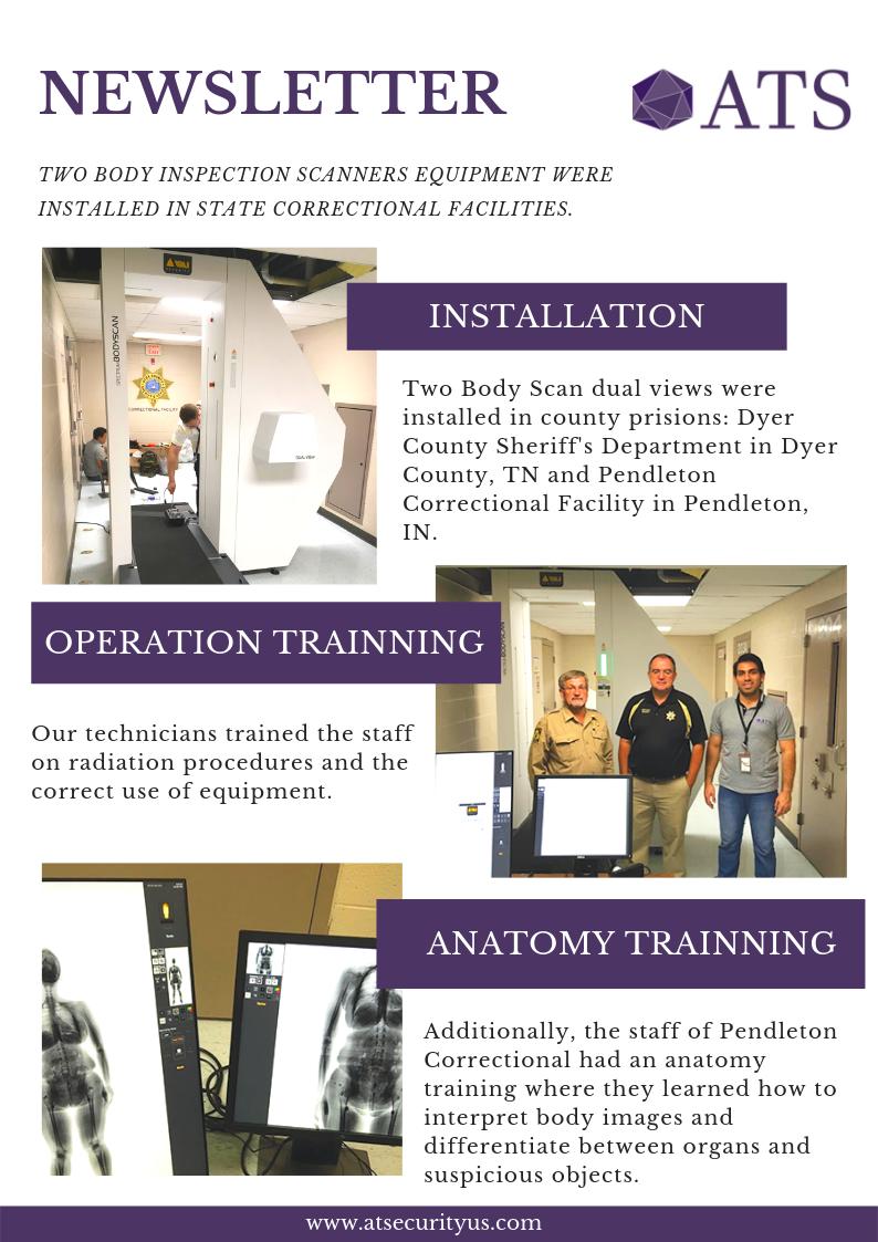 ATSecurityInc1's tweet photo. New body scanners in correctional facilities! Take a look at our newsletter. #crimeprevention #securitysolutions  #MondayMotivation https://t.co/zDX46B87Yy