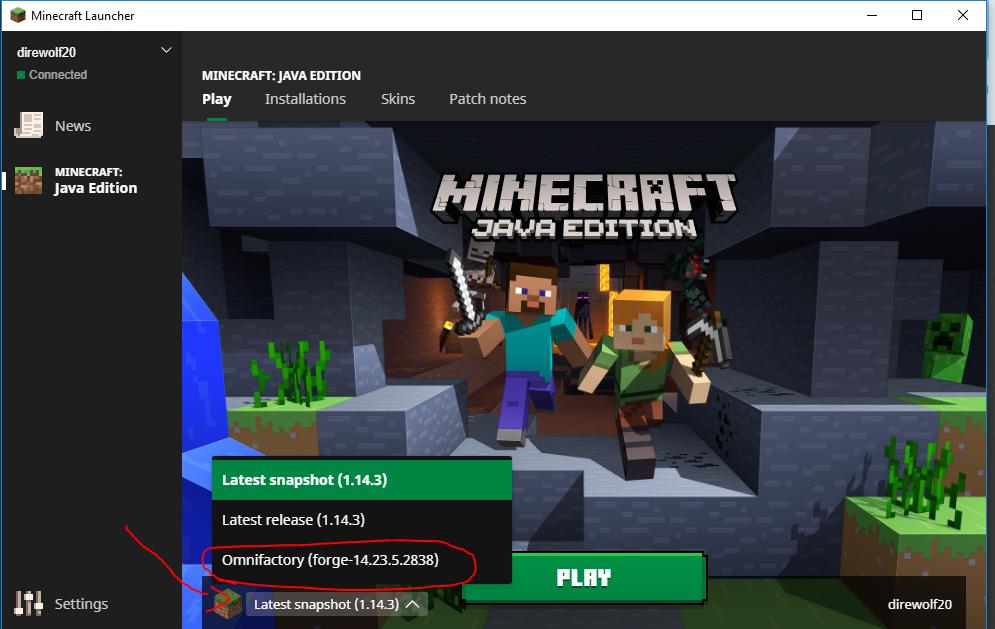 Direwolf Notice For Modded Minecrafters Using The Twitch Curse Client The New Minecraft Launcher Has Just Been Made Public I Noticed When Launching A Profile Via Twitch Launcher The Profile