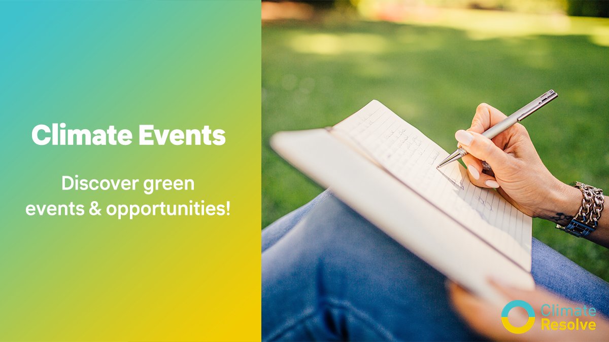 ClimateResolve's tweet photo. #MondayMotivation: Discover local green events and opportunities on our ✨new✨ climate events calendar, featuring events on #sustainability, #climatechange, the #environnement, and more. Don't miss out: https://t.co/QeEg4uW7Xf.

Have an event you'd like featured? Let us know! 🗓️ https://t.co/uEJ1D4ioXa