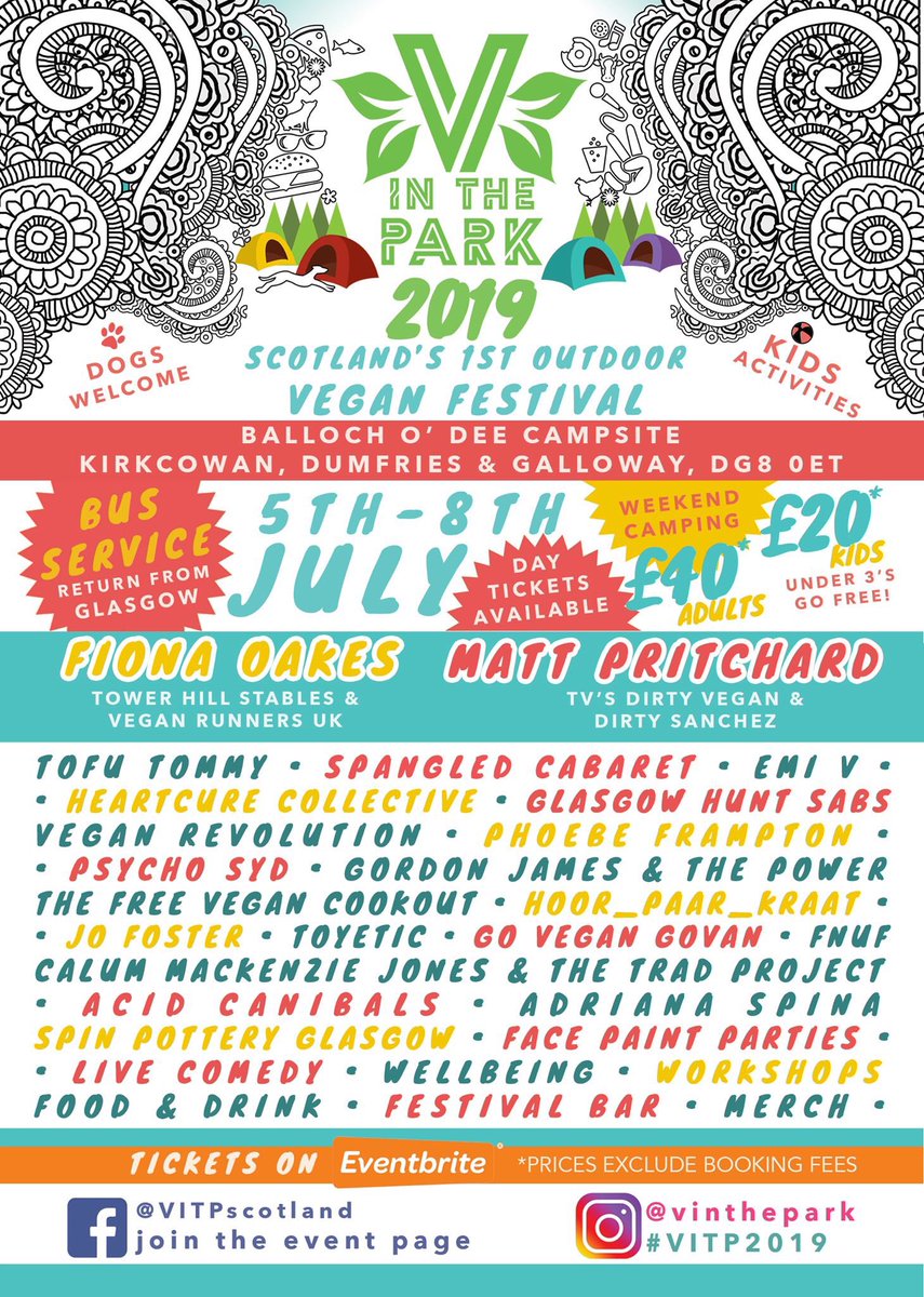 VITPScotland's tweet photo. LESS THAT 2 WEEKS TO GO AND JUST 20 WEEKEND PASSES LEFT!

Carpark and coach tickets are also nearly sold out! 
🎟 Tickets &amp; VITP merch available here-
https://t.co/rV6JDBGbze

WHERE AND WHEN?
Fri 5th - Mon 8th July 2019
Balloch O' Dee Campsite
Kirkcowan, Newton Stewart
D&amp;G https://t.co/zIsjXxqTPp