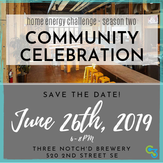 Join us tomorrow <a href="/ThreeNotchdBeer/">Three Notch'd Beer</a> for our Home Energy Challenge Community Celebration + help us raise a glass to the success of the awesome local households who are saving energy &amp; reducing their climate impact. Plus, learn how YOU can join HEC Season 3! facebook.com/events/3815250…