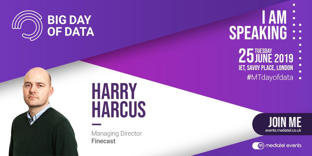 Finecast's tweet photo. Our UK MD, Harry Harcus, is speaking on a panel @MediatelNews #BigDayofData tomorrow on βHow data-driven advertising is developing across the TV and internet markets https://t.co/S5Jw7qQ4zq https://t.co/CfUoJaDMtB