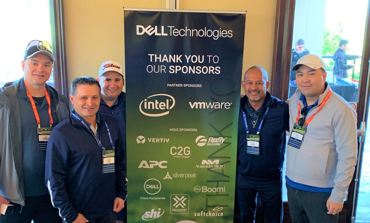 NorthernMicro's tweet photo. Proud to have sponsored the @DellTech golf tournament last Friday in Toronto. ⛳️ Left to right: Don from @ConvergeTSC, Peter, Anthony and Paul from @DellEMC, and Alex from #NorthernMicro 👍 #DellTechnologiesPartner #LifeAtNM #YYZ https://t.co/bwr47PFb9S