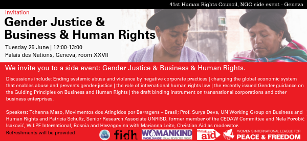 How can we change an economic system that prevents gender justice? Tomorrow we co-sponsor an event at the Human Rights Council which will explore how to create a #FeministEconomy