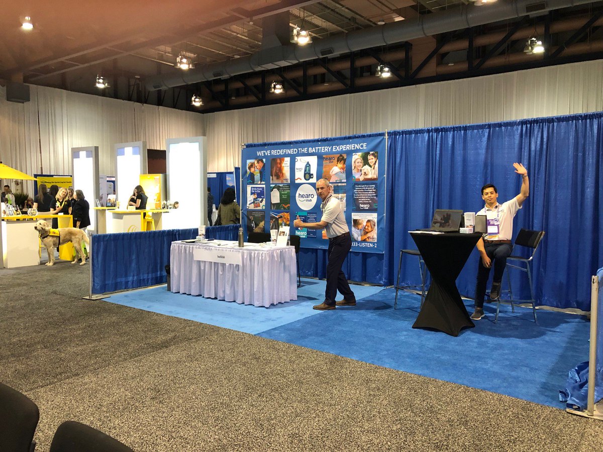 HearOclub's tweet image. We had such an amazing time at the @HLAA convention this weekend! We met so many inspiring people, learned about so many innovative companies helping the hearing loss community, and shared our mission of ending 'hearing emergencies'! We can't thank the HLAA enough! #hlaa2019
