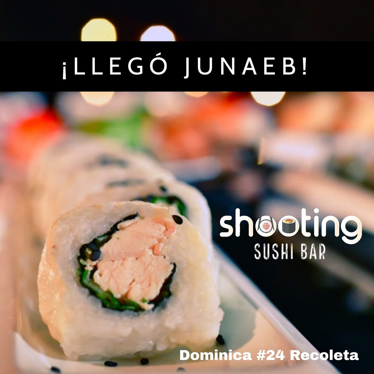 ShootingOficial's tweet photo. ¿SUPISTE? YA CONTAMOS CON JUNAEB 😊 VEN Y COME TODO LO QUE QUIERAS POR SOLO $4.490 ✔

¡TENEDOR LIBRE EN SUSHI, PIZZA , PAPAS FRITAS, BEBIDAS Y JUGOS LIBRE! https://t.co/H60TufS1HN