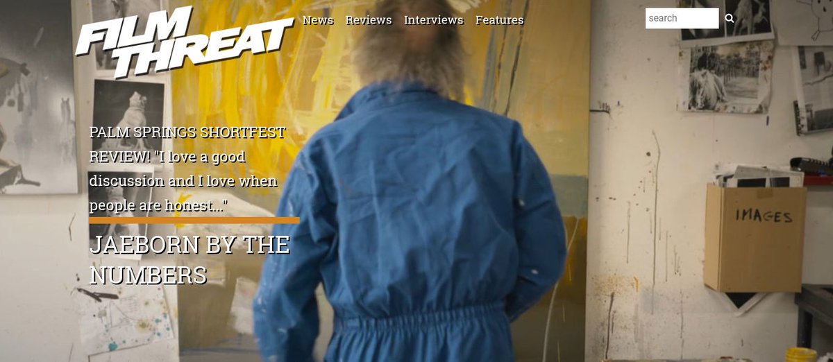 FilmThreat's tweet photo. “…sells for $14 million…he painted them by matching the color of his paint palette with the number of the shape on the canvas.” Alan Ng on the subjective value of art in the @PSFilmFest film Jaeborn By The Numbers.
https://t.co/o78wo17ZlV #PalmSprings #ShortFest19 #PSFilmFest https://t.co/elsTaOtq2q