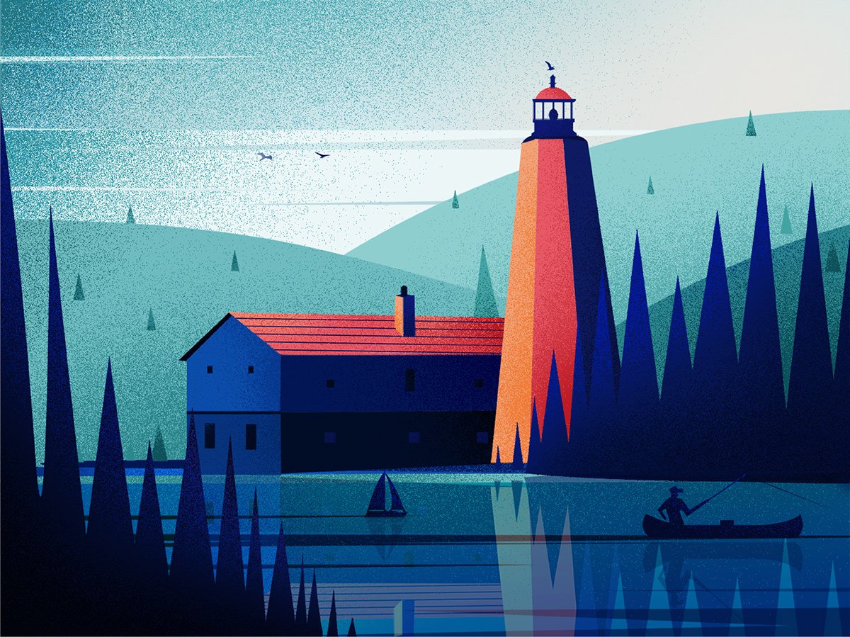 creativecloud's tweet image. Inspired by a spirit of exploration and adventure, Febin Raj used @Illustrator to create this series of lighthouses from around the world: adobe.ly/2YacJ6j #createwithillustrator