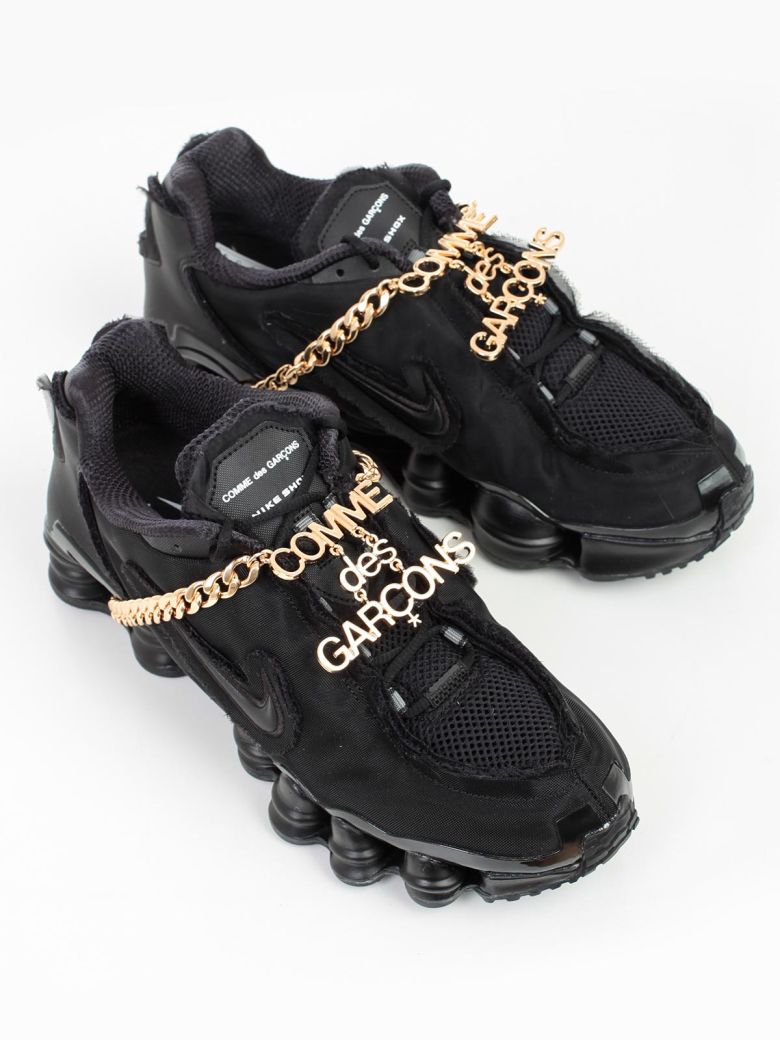 nike shox tl comme des garcons black