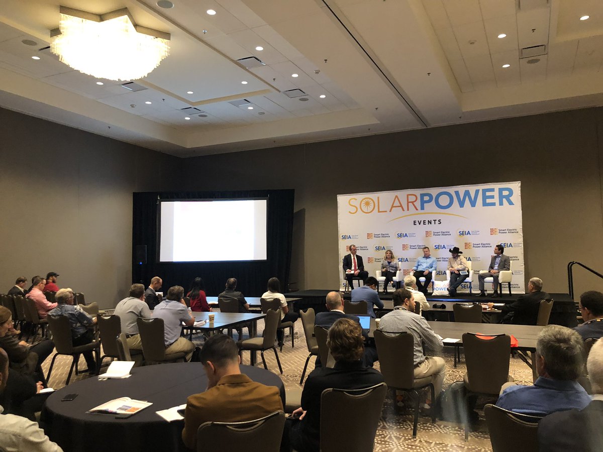 ScottySolar's tweet photo. As @SEIA moderates a session on trends in solar manufacturing & announces the launch of a new manufacturing division, @NREL reminds the audience that Round 2 of the @ENERGY American-Made Solar Prize is accepting submissions until July 16. #SolarTX https://t.co/5tPRWlaSiH https://t.co/sKA2CuXB7f