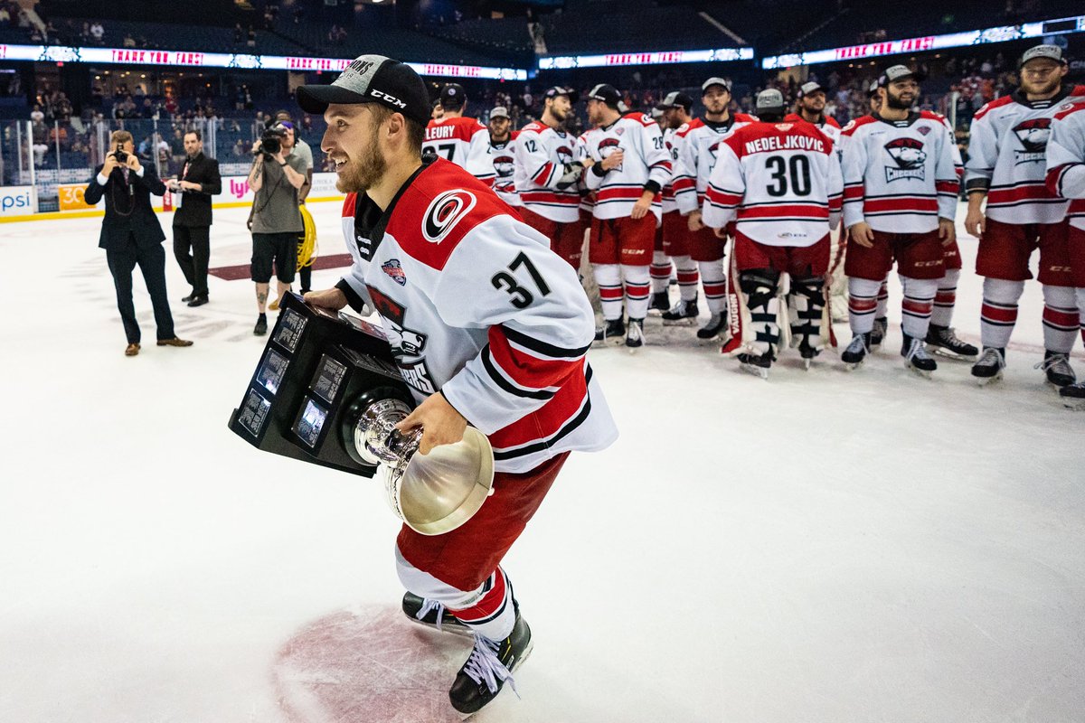 CheckersHockey's tweet photo. Set career highs in goals, assists and points

Recorded a point in three of five Finals games

@Schilks007 https://t.co/b9wj1QJInA