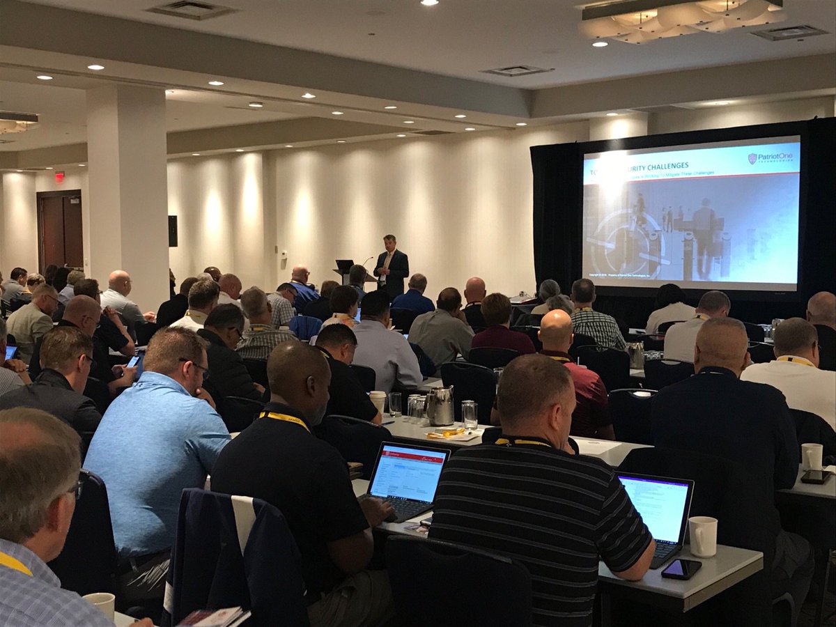 XtractOne's tweet photo. Patriot One’s CEO presents to a full room about the changing face of college security and the importance of  implementing a multi-sensor approach to threat detection.  #publicsafety #massshooting https://t.co/GO6ZsEG41g https://t.co/UFNcAUucCm