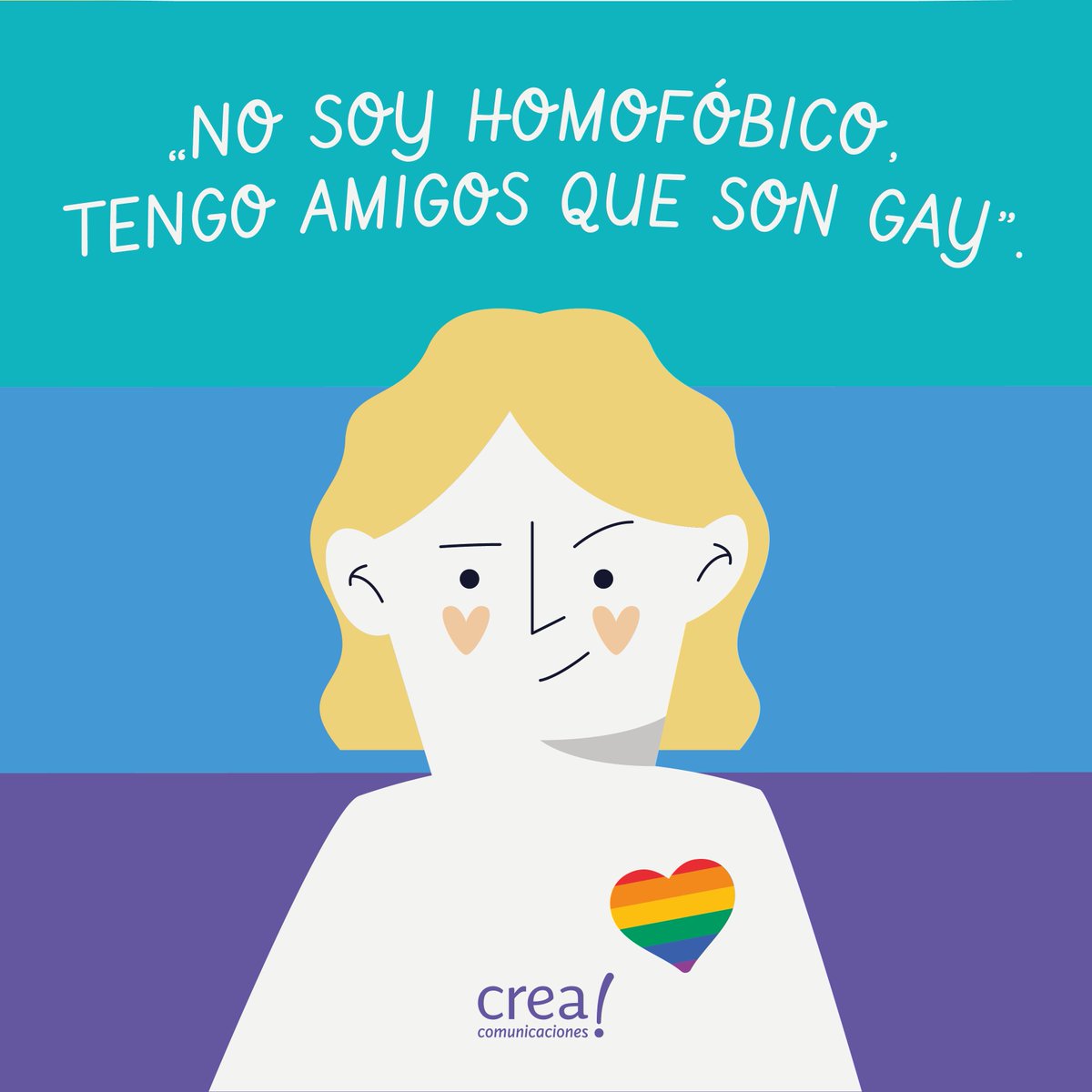 Antes de hablar, pensala. Si sos de los que se expresan de esta forma, tomá conciencia que sólo alimentás el estigma social y la discriminación hacia la comunidad LGBTI.