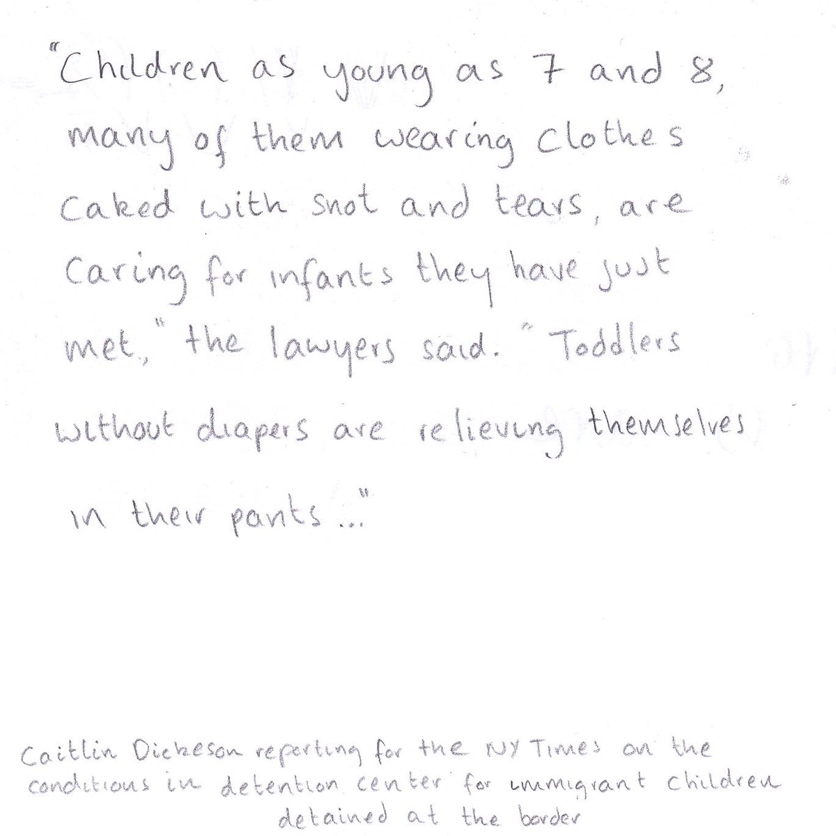FrancesTulkHart's tweet photo. @itscaitlinhd @nytimes ‘There Is a Stench’: No Soap and Overcrowding in Detention Centers for Migrant Children   https://t.co/kmNZnAEhVU https://t.co/anmd8qjMvv