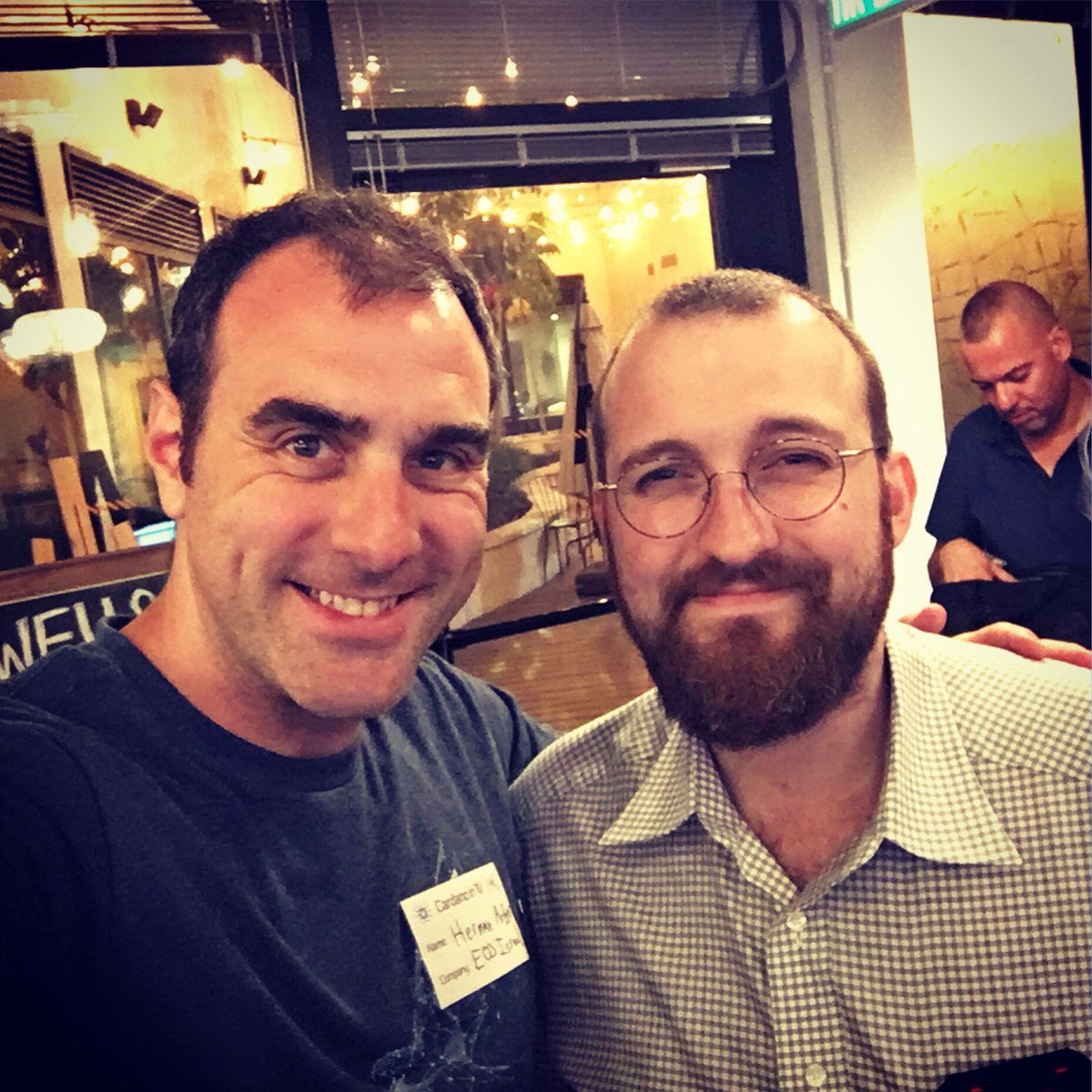 HernanArber's tweet photo. I want to thank @IOHK_Charles for coming to visit our small #Blockchain #community in #Israel and sharing with us his thoughts and experiences which are truly Valuable. And don’t worry: #EOS is still and will forever run in my blood 😝❤️🚀 #EOSIsrael https://t.co/Py2OKwAMym