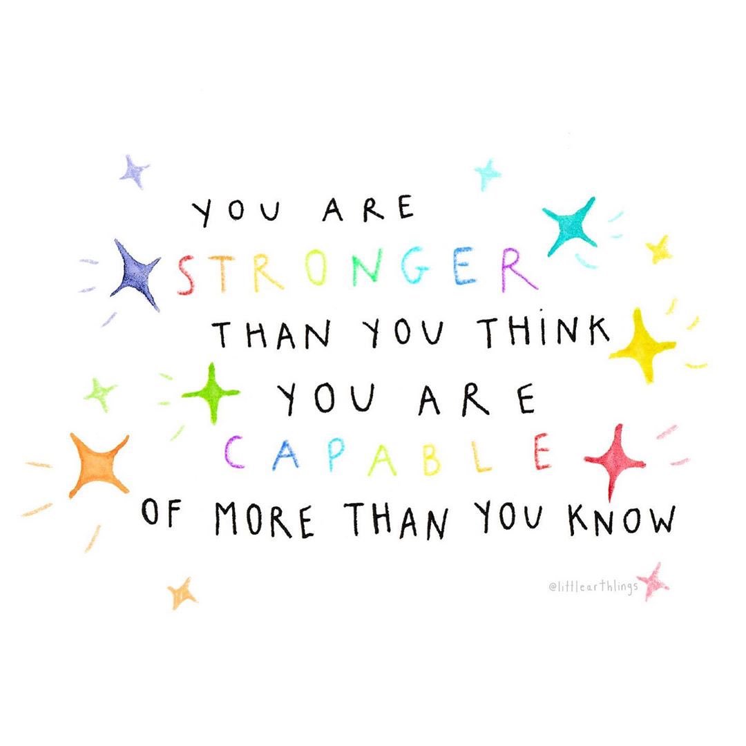 actionhappiness's tweet photo. You are stronger than you think &amp; capable of more than you know https://t.co/1rfeaYjh0z