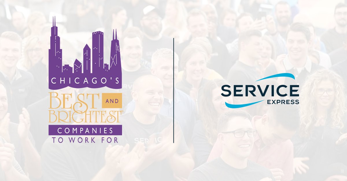 ServiceExpress's tweet photo. We are proud to be one of Chicago’s Best and Brightest Companies to Work For—our 15th such honor in the Windy City! Thank you to our talented team of 13 for making this recognition possible. #101BB #culture https://t.co/Y4jdYnsNFY
