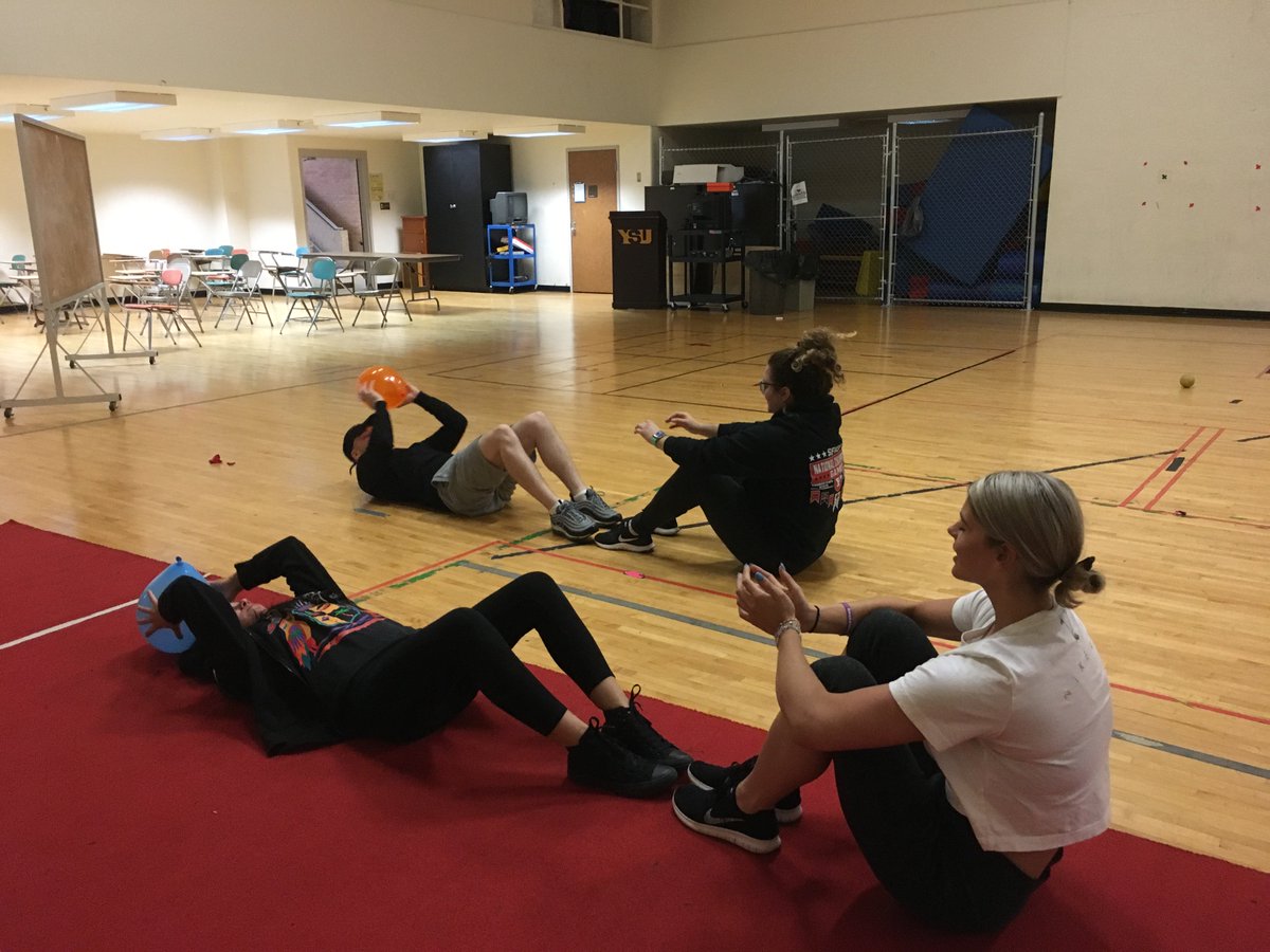 nm_mullins's tweet photo. Fun day @YSUKSS... working on youth #physicalactivity leadership... #movingtolearn & #learningtomove.
You're never too old for #balloonfun.
#movementintegration @youngstownstate https://t.co/XSJQZg6lyE