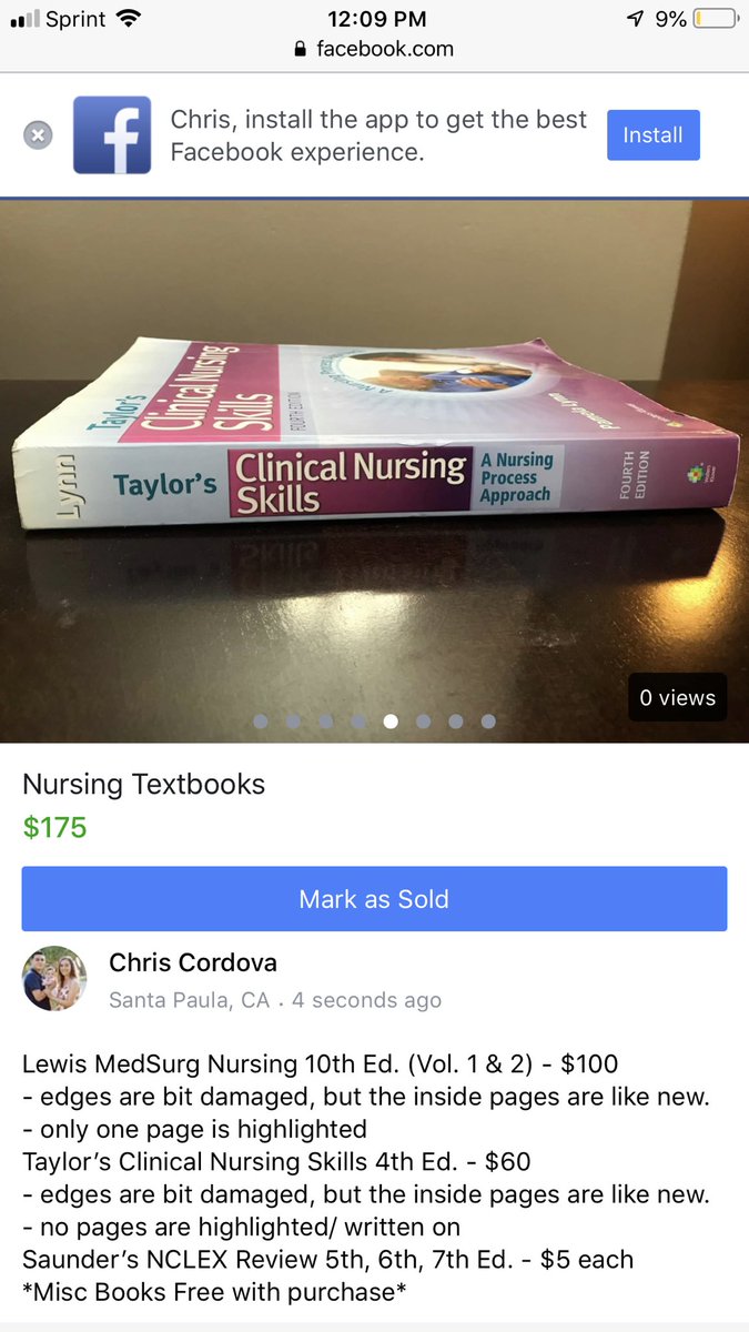 chrisco64_'s tweet photo. Selling Nursing Textbooks‼️ 
(Price is definitely negotiable) https://t.co/WxmVJ6yFtM