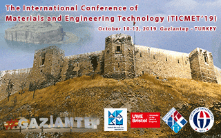 Uluslararası Malzeme ve Mühendislik Teknolojileri Konferansı (TICMET’19), Gaziantep Üniversitesi tarafından ve diğer destek veren üniversitelerle birlikte 10-12 Ekim 2019 tarihlerinde Gaziantep’te düzenlenecek.
ticmet.org