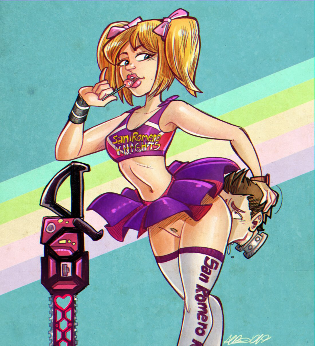 “Here is Juliet Starling from Lollipop Chainsaw” .