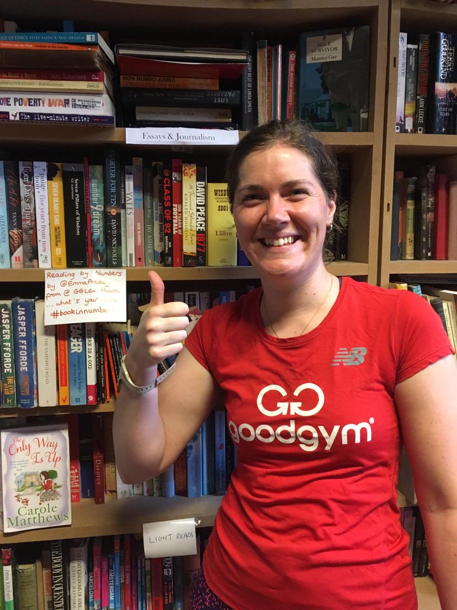 When <a href="/CroftonBooks/">Crofton Books in Brockley</a> asks <a href="/gglewisham/">GoodGym Lewisham</a> to get creative with book category ideas but you’re a real big maths nerd so you pick out all the titles featuring numbers and order them numerically #readingbynumbers #deweylikeddecimalstoo goodgym.org/reports/plank-…