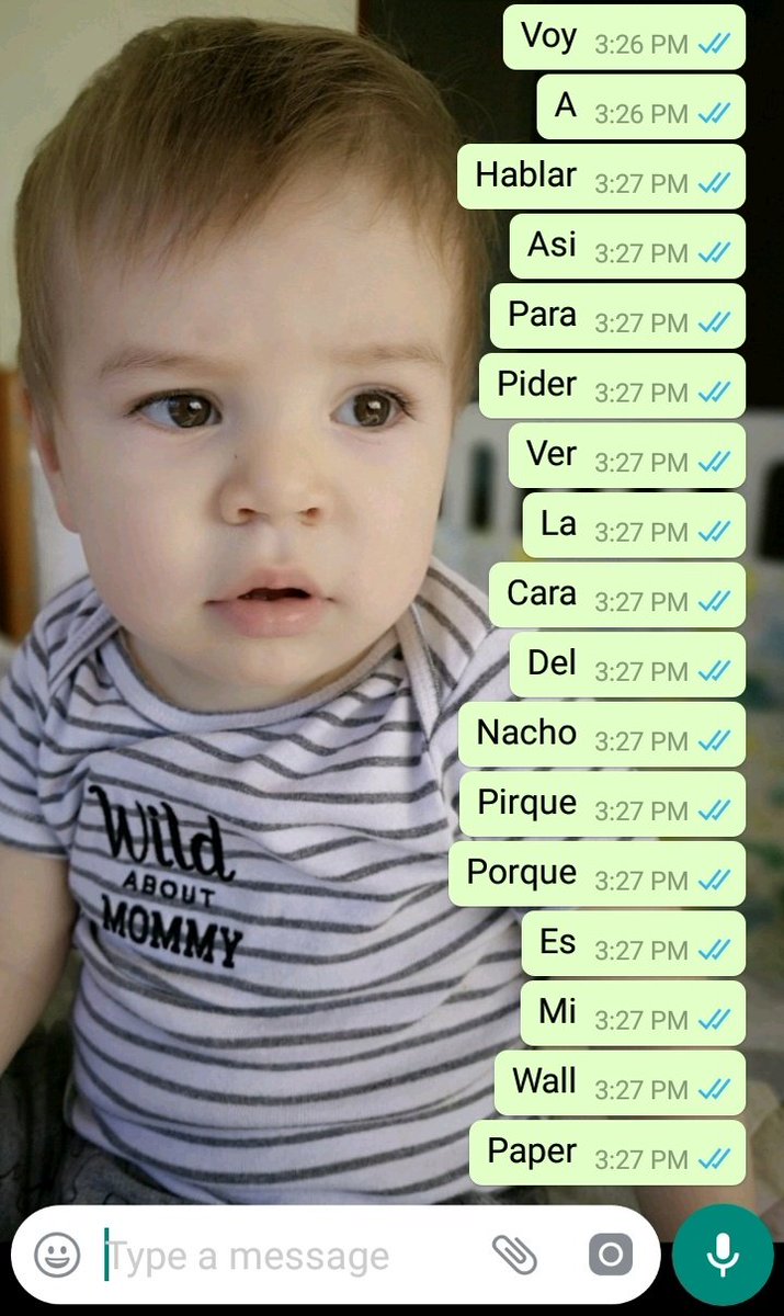 luistigre's tweet image. Ustedes no son felices porque no tienen a #NachoSupremo como wallpaper de WhatsApp #pider #pirque #autocorrect