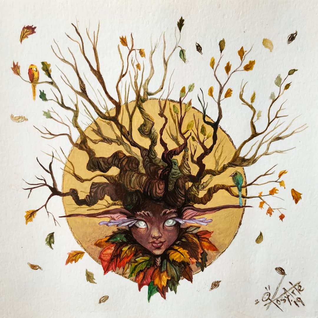 josy_arteaga's tweet photo. #faerie of #drawthisinyourstyle from #iriscompiet #artwork, done with #gouache on paper, this part of my #junefae https://t.co/WE1lvgfXE4