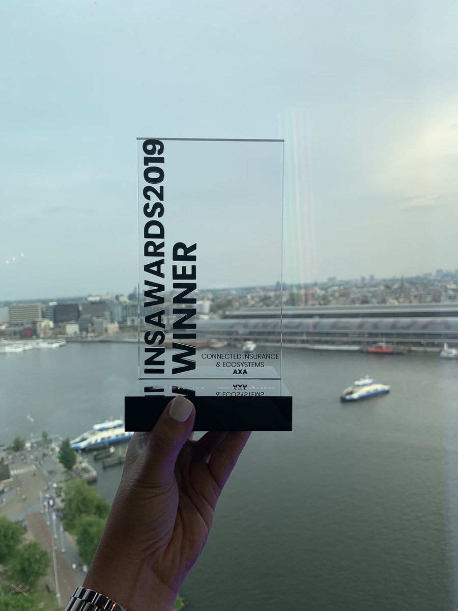 Go for Gold!🥇 Wir freuen uns, den Award für Connected Insurance &amp; Ecosystems von Amsterdam nach Köln bringen zu dürfen. Danke an die Jury des #insawards19 @Efma_news <a href="/Accenture/">Accenture</a>