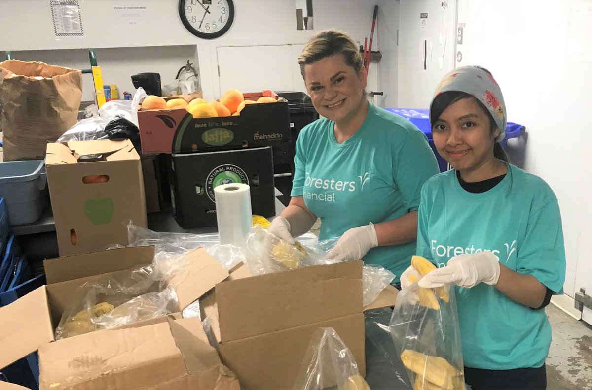 Volunteers got together to package 150 hygiene kits for the Parkdale Community Food Bank. The team also spent a day at the food bank, stocking shelves and helping with food distribution. Way to go team! Really showing that #ThisIsForesters