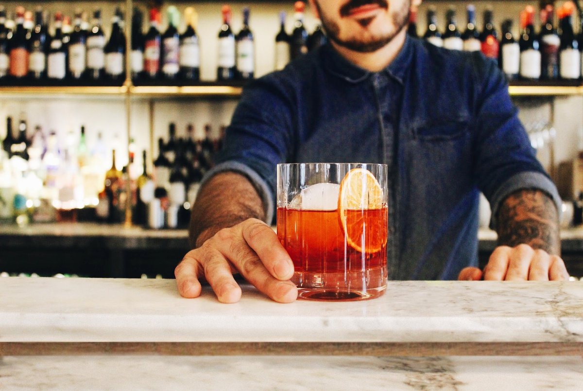 It’s Negroni week and it’s time you upped your Negroni game. Join us for speciality Negronis every day, with £2 from every drink sold during the week going to <a href="/aktcharity/">akt</a>, helping end #LGBTQ+ homelessness &amp; discrimination. #NegroniWeek #Campari #London #Marylebone