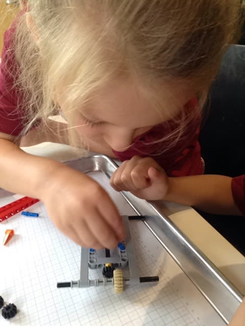 GoddardLO's tweet photo. The campers got to build a race car today at The Robot Garage! https://t.co/olh48iXesQ