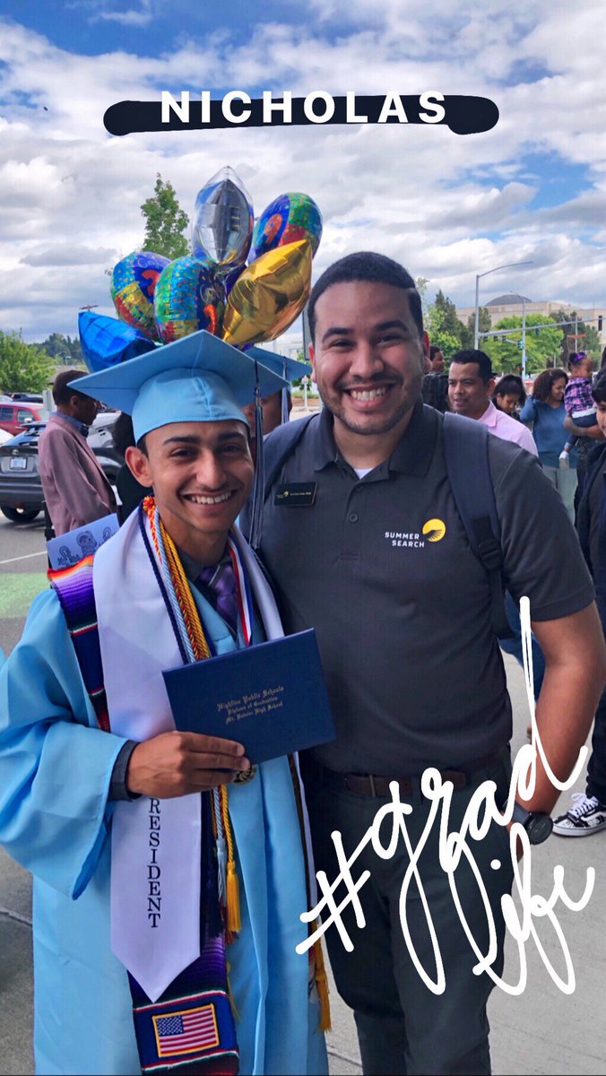 SummerSearch's tweet photo. Shoutout to these four @SummerSearchSE students. Congrats on graduating from Mt. Rainier High School!! #SummerSearcher #SummerSearchGrad https://t.co/pnGAE90Tis