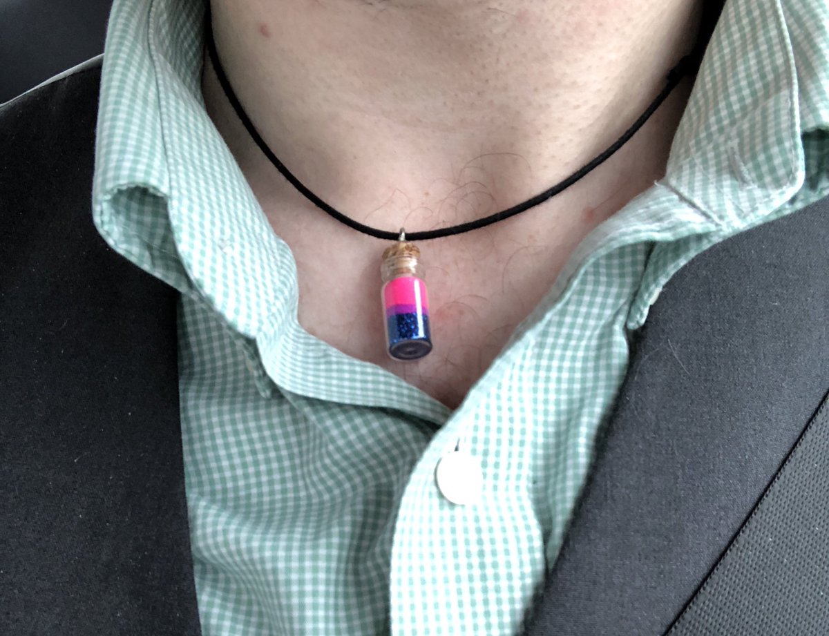 BottlesOfPride's tweet photo. I can send them out as adjustable necklaces or just little car mirror charms (Ghost not included, he’s my own little buddy) https://t.co/wZNujyorcp