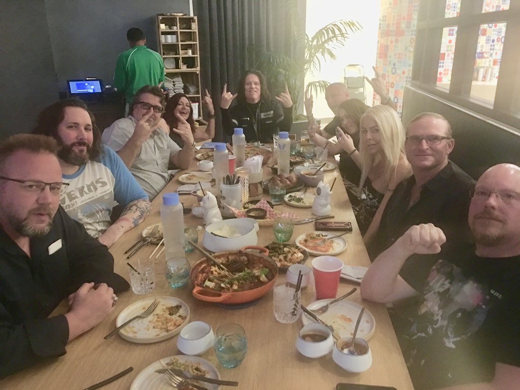 Tabitha Stevens (@misstabstevens) on Twitter photo A pic from last nights #amazing dinner at <a href="/bestfriendvegas/">Best Friend</a> for <a href="/realLizzyborden/">Lizzy Borden (Official)</a> birthday celebration 🎉 Thank you <a href="/brianslagel/">Brian Slagel</a> for everything! 💖 to <a href="/Gary_Orona/">Gary Orona</a> <a href="/scottymac514/">scot mckinley</a> <a href="/kylekchef/">Kyle Kingrey</a> <a href="/dariolorina/">Dario Lorina</a> <a href="/adamthemanager/">Adam Parsons</a> Zach Throne, Red Cup Geoff, Mark, Steve. We had 2 large tables🤘🏻 A pic from last nights #amazing dinner at <a href="/bestfriendvegas/">Best Friend</a> for <a href="/realLizzyborden/">Lizzy Borden (Official)</a> birthday celebration 🎉 Thank you <a href="/brianslagel/">Brian Slagel</a> for everything! 💖 to <a href="/Gary_Orona/">Gary Orona</a> <a href="/scottymac514/">scot mckinley</a> <a href="/kylekchef/">Kyle Kingrey</a> <a href="/dariolorina/">Dario Lorina</a> <a href="/adamthemanager/">Adam Parsons</a> Zach Throne, Red Cup Geoff, Mark, Steve. We had 2 large tables🤘🏻