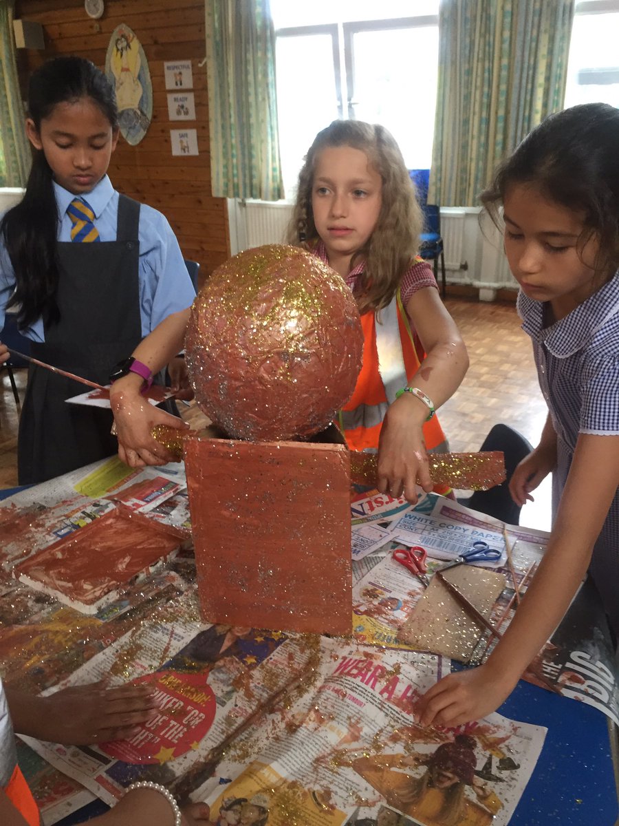 StGeorgeClass's tweet photo. @thomasbuxtonsch and @StAnnesCPS working together again on our props for the #abrahamproject we are almost ready for our final performance! https://t.co/0mkEFG0ecI