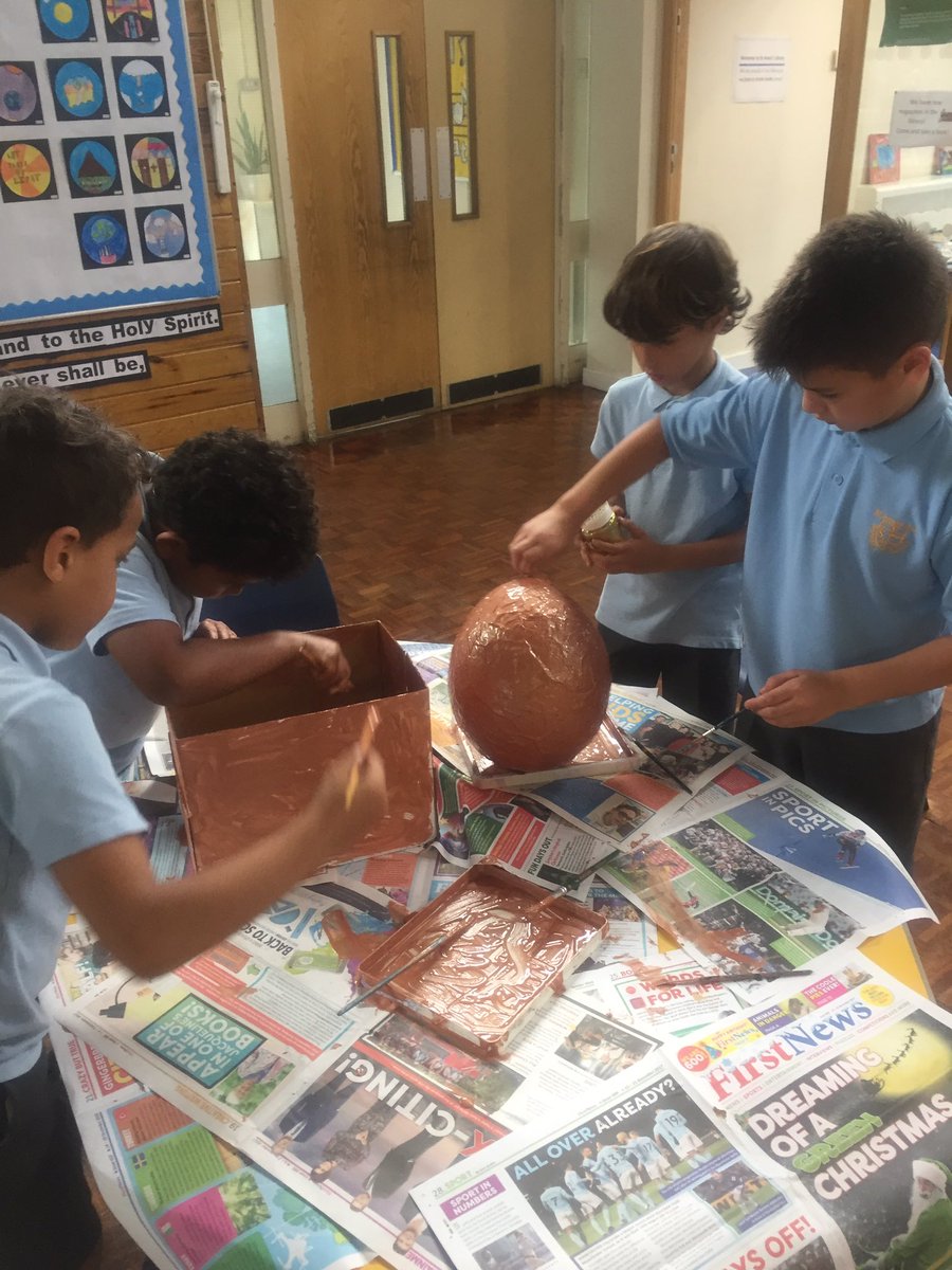 StGeorgeClass's tweet photo. @thomasbuxtonsch and @StAnnesCPS working together again on our props for the #abrahamproject we are almost ready for our final performance! https://t.co/0mkEFG0ecI