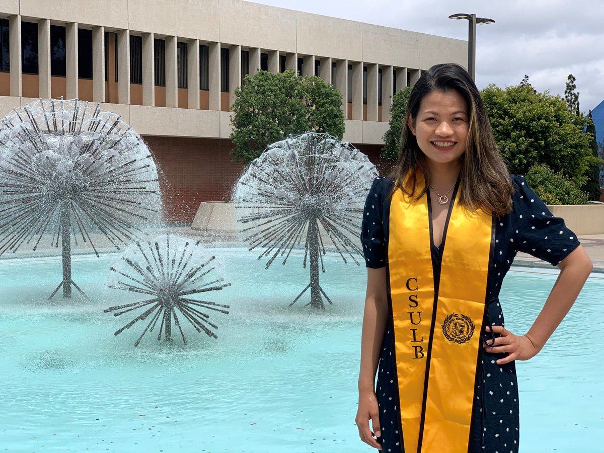 csulbchhs's tweet photo. Today’s recent grad spotlight is Sotheara Hay, a #CSULB nursing major with a minor in gerontology. She was able to reach her academic goals because of the support from family and friends, and her dedication to success. Congratulations, Sotheara! #gobeach19 #csulbgrad https://t.co/Houm0fCepb