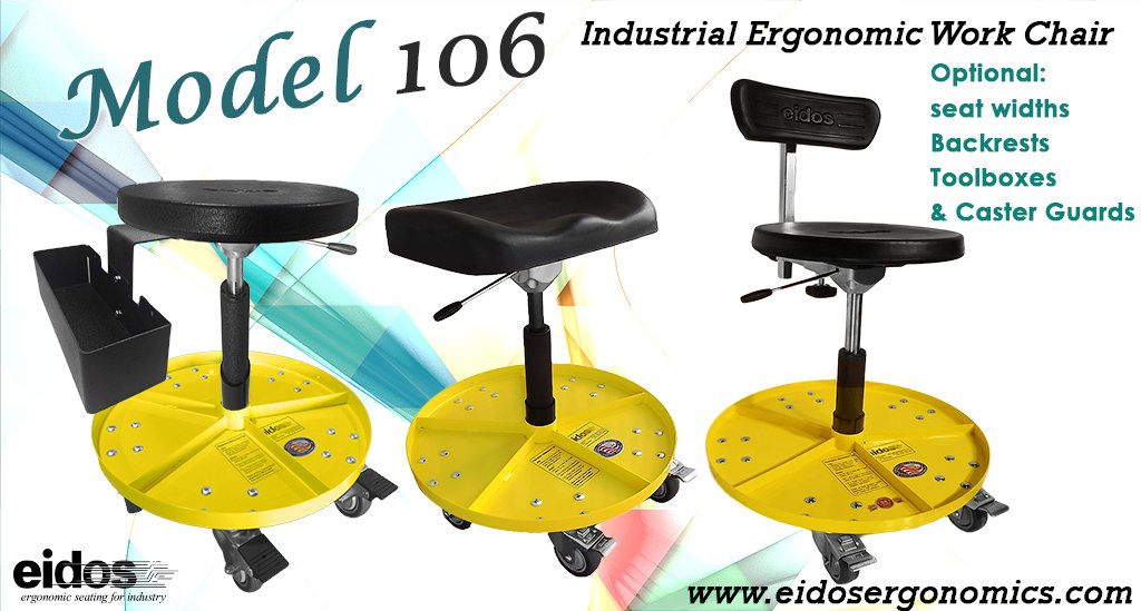 EidosCorp's tweet photo. The Model 106 #Industrial #ergonomic #work #chair has optional seat widths, backrest widths, gas spring heights and toolboxes available. #Madeintheusa.
https://t.co/K6Pvy3NgXz https://t.co/7YOIaLYkj9