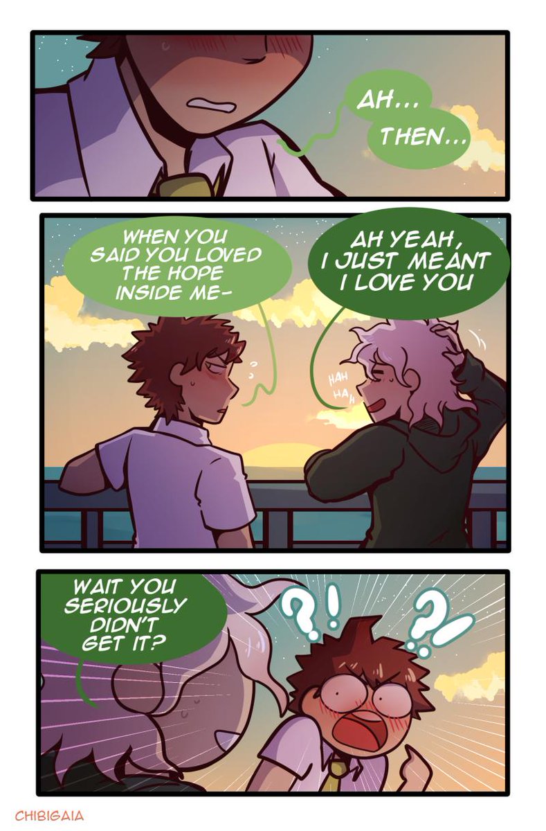 chibigacchan's tweet photo. my piece for the @komahinazine !! A four page comic giving closure to the Liar Disease! Thank you so much for having me in the zine! <3
#komahina https://t.co/E2jPTGYCHL