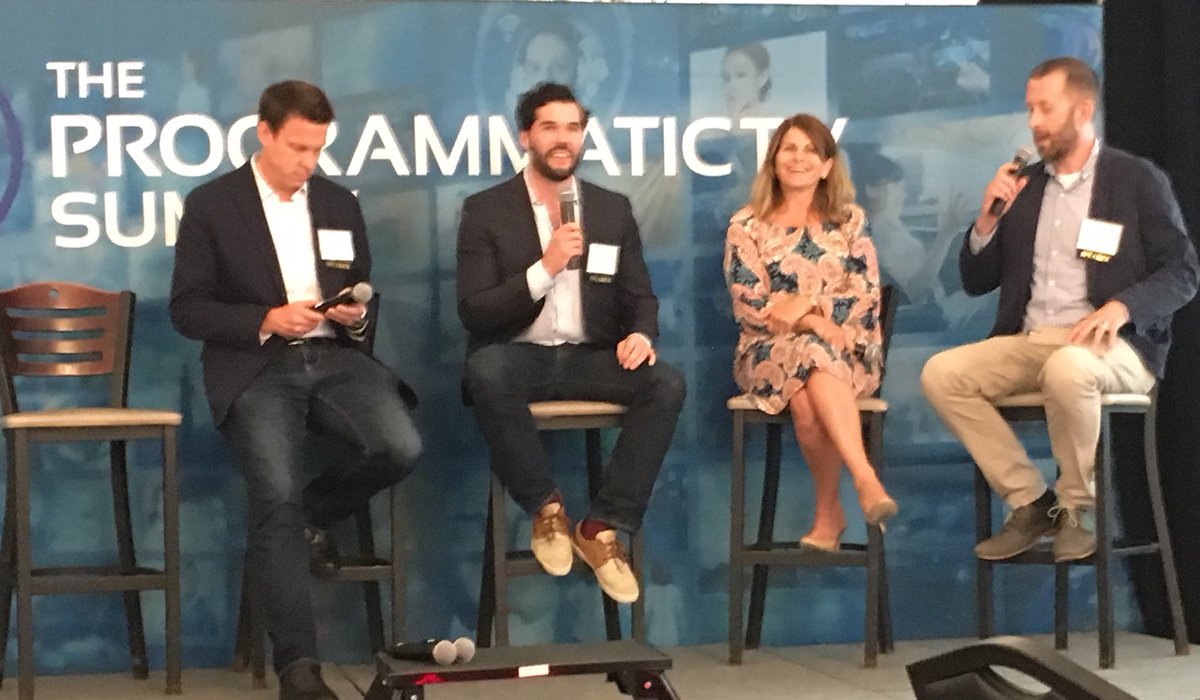 TheiTVDoctor (@rickhowe) on Twitter photo “A View From Advertising’s Buy-Side” at The Programmatic Summit with Will Batson - Hudson MX, Kathy Doyle - MAGNA Global, Brad Geving - Tatari and Mike Shields - Moderator <a href="/Programmatic_TV/">Programmatic TV Summit</a> @VideaLLC “A View From Advertising’s Buy-Side” at The Programmatic Summit with Will Batson - Hudson MX, Kathy Doyle - MAGNA Global, Brad Geving - Tatari and Mike Shields - Moderator <a href="/Programmatic_TV/">Programmatic TV Summit</a> @VideaLLC